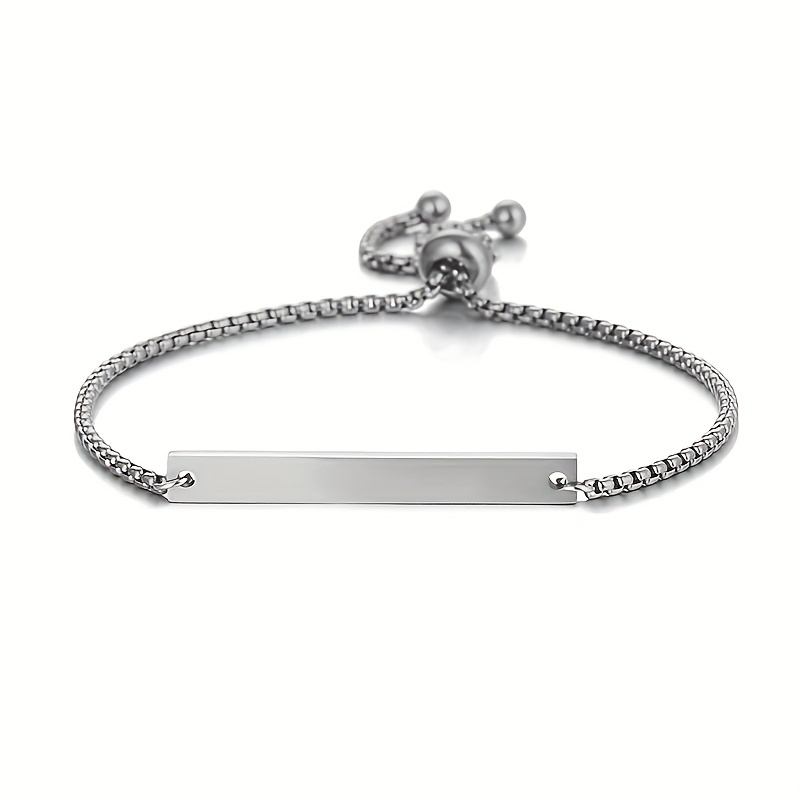 Personalized Engraved Name Bracelet for Men